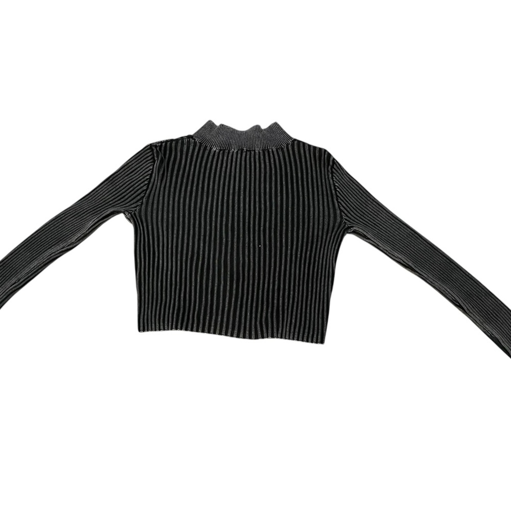 H&M Black Ribbed Kids Cardigan - Picture 2 of 4